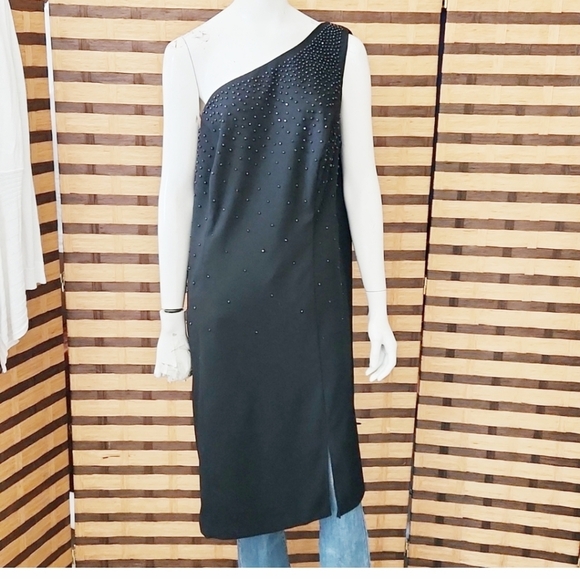 Onyx Nite one shoulder dress - Picture 3 of 11
